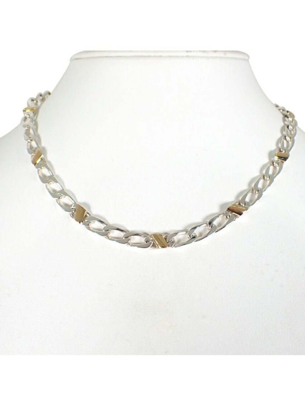 Tiffany & Co 925/750 Figaro Necklace